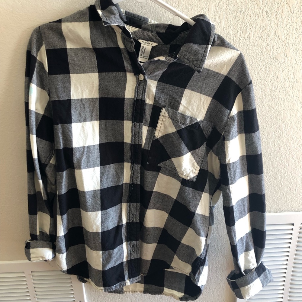 Black and white flannel